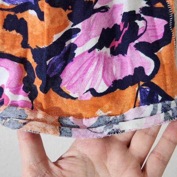 Maeve by Anthropologie Floral Flutter Sleeve Tshirt Size M - Picture 15 of 15